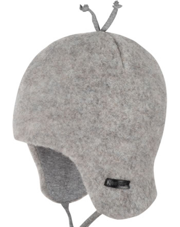 Pure Pure by Bauer Baby hat wool fleece moonrock 0403652-932 GOTS