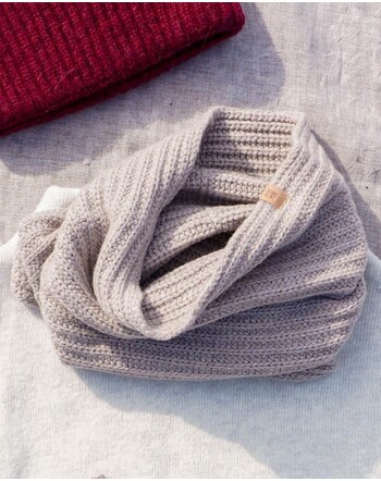 Pure Pure by Bauer Damen-Loopschal aus Merinowolle & Kaschmir - Kaschmir