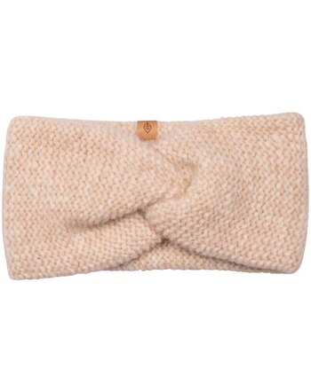 Pure Pure by Bauer Damen-Stirnband aus Baby-Alpaka, Merinowolle & Baumwolle - Oat