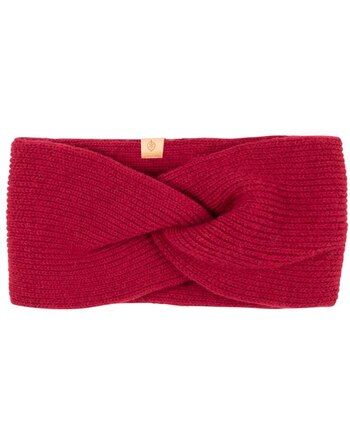 Pure Pure by Bauer Damen-Stirnband aus Merinowolle & Kaschmir - Himbeere