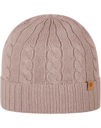 Pure Pure by Bauer Damen-Zopfmütze aus Merinowolle & Kaschmir - Kaschmir