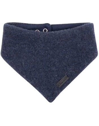 Pure Pure by Bauer Dreieckstuch aus Bio-Merinowolle & Bio-Baumwollfleece - Marine