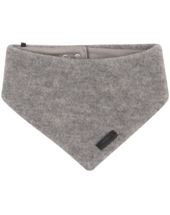 Pure Pure by Bauer Fleece-Dreieckstuch aus Bio-Merinowolle - Stein-Grau