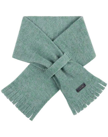 Pure Pure by Bauer Fleece-Schal aus Bio-Merinowolle & Bio-Baumwolle 70x10 cm- Salbei