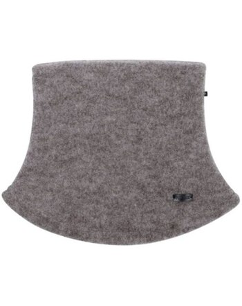 Pure Pure by Bauer Fleece-Schlupfschal aus Bio-Merinowolle - Stein-Grau