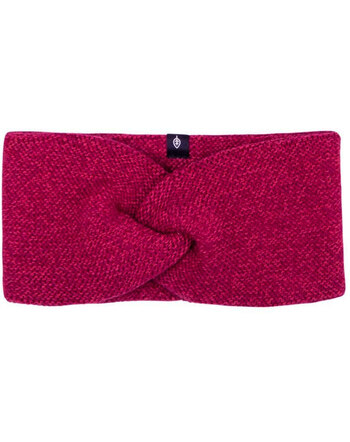 Pure Pure by Bauer Kids-Stirnband aus Merinowolle, Baumwolle & Seide- Himbeere