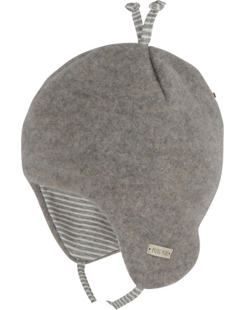 Pure Pure by Bauer Mütze mit Bändern aus Wollfleece - Moonrock 
