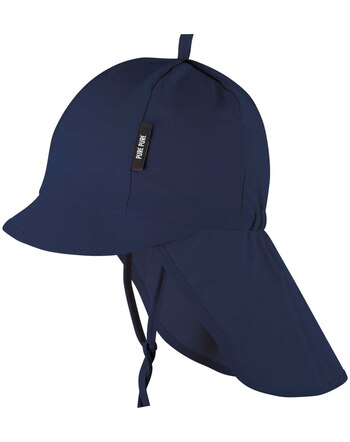 Pure Pure by Bauer Sonnenhut mit Nackenschutz & UPF 50+ zum Binden - Indigo 