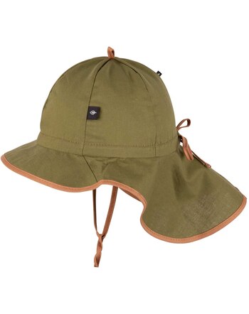 Pure Pure by Bauer Sonnenhut mit UV-/Nackenschutz aus Bio-Baumwolle - Forest