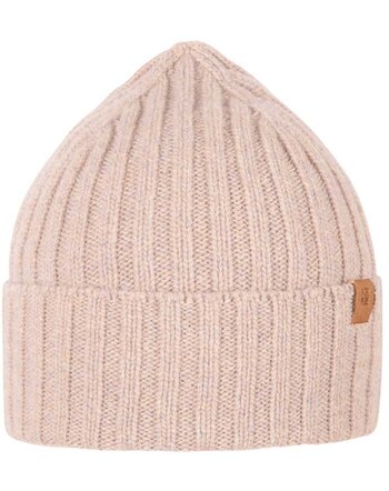 Pure Pure by Bauer Strickmütze aus Merinowolle & Kaschmir - Oat