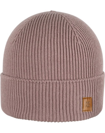 Pure Pure by Bauer Knitted hat wool/silk mauve 0711092-282 GOTS