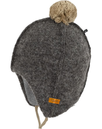 Pure Pure by Bauer hat boiled wool grey 0602112-950 GOTS