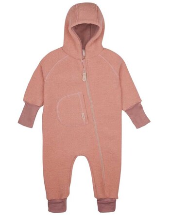 Pure Pure by Bauer Walk-Overall mit Kapuze aus Schurwolle & Baumwolle - Dusty-Rose