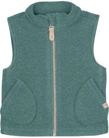 Pure Pure by Bauer Walk-Weste aus Schurwolle & Baumwolle - Salbei