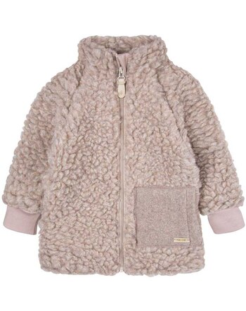 Pure Pure by Bauer Wollplüsch-Jacke aus Schurwolle - Kaschmir 