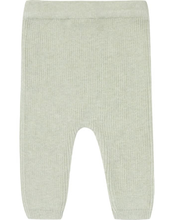 Puri Organic Baby trousers knitted trousers pearl knit tea green SI 22 GOTS