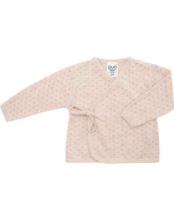 Puri Organic Baby kimono Veste portefeuille rose SI33 GOTS