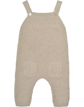 Puri Organic Baby dungarees made of pearl knit tan SI66 GOTS