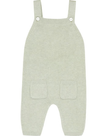Puri Organic Baby dungarees made of pearl knit tea green SI66 GOTS