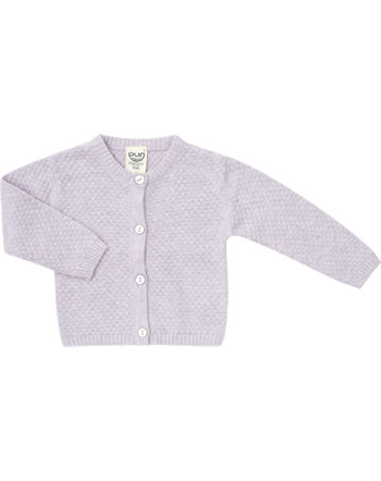Puri Organic baby cardigan knit lavendel LIN 3 GOTS