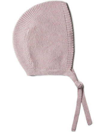 Puri Organic Baby-Strickmütze aus Bio-Baumwolle/Schurwolle - Rosa