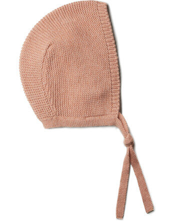 Puri Organic Baby-Strickmütze aus Bio-Baumwolle/Schurwolle - Ziegel