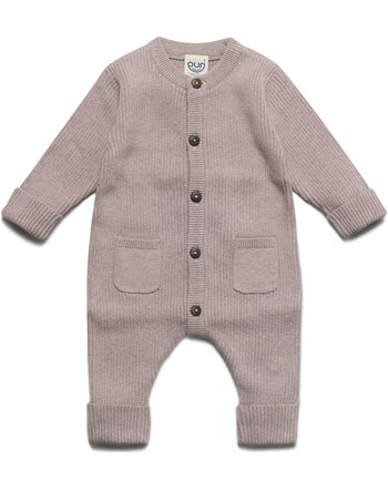 Puri Organic Baby-Strickoverall aus Bio-Baumwolle/Schurwolle - Peanut 💗🌿