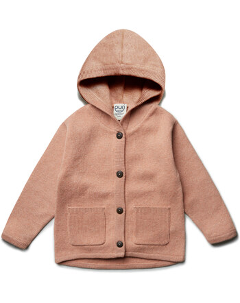 Puri Organic Hoodie mit Taschen aus Bio-Baumwolle/Schurwolle - Ziegel