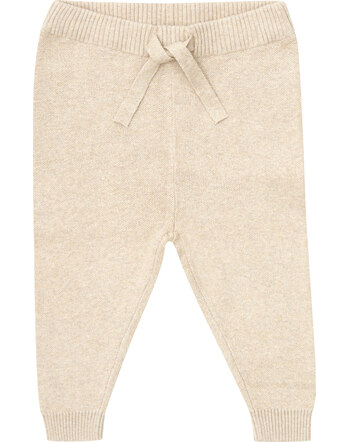 Puri Organic Jogginghose aus Baumwolle/Leinen Doppelstrick - Sand