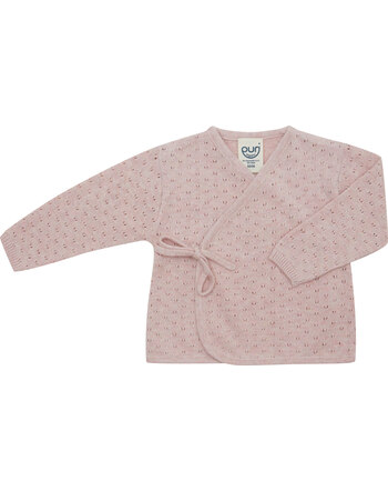 Puri Organic Kimono/Wickeljacke aus Baumwolle und Seide - Rose