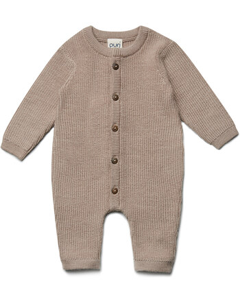 Puri Organic Overall aus 100 % Merinowolle im Perlfangstrick - Sand Melange