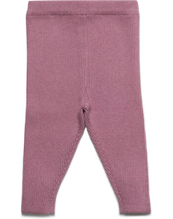 Puri Organic Rippenstrick-Leggings aus Bio-Baumwolle/Schurwolle - Granatapfel 💗🌿