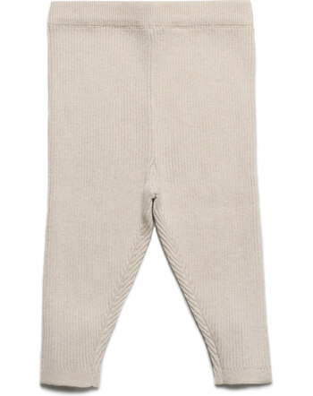 Puri Organic Rippenstrick-Leggings aus Bio-Baumwolle/Schurwolle - Natur 🤍🌿