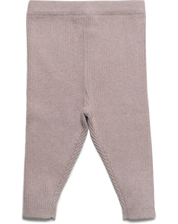 Puri Organic Rippenstrick-Leggings aus Bio-Baumwolle/Schurwolle - Peanut 💗🌿