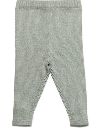 Puri Organic Rippenstrick-Leggings aus Bio-Baumwolle/Schurwolle - Thymian 💚🌿