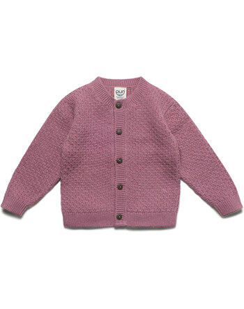 Puri Organic Strick-Cardigan aus Bio-Baumwolle/Schurwolle - Granatapfel 💗🌿