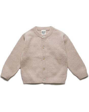 Puri Organic Strick-Cardigan aus Bio-Baumwolle/Seide - Cameo Rose