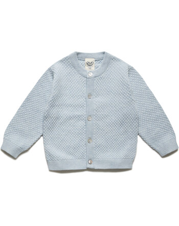 Puri Organic Strick-Cardigan aus Bio-Baumwolle/Seide - Hellblau