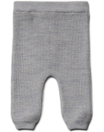 Puri Organic Strickhose aus 100 % Merinowolle - Steingraumelange