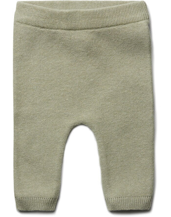 Puri Organic Strickhose aus Bio-Baumwolle/Seide - Pistazie