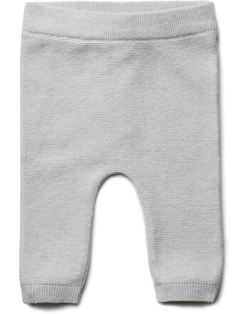 Puri Organic Strickhose aus Bio-Baumwolle/Seide - Silbergrau