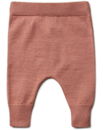 Puri Organic Strickhose aus Merinowolle/Seide - Clay