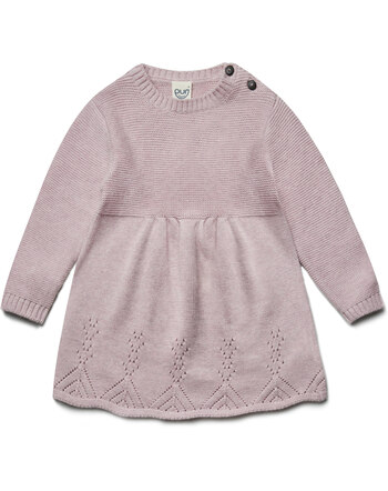 Puri Organic Strickkleid aus Bio-Baumwolle/Schurwolle - Rosa