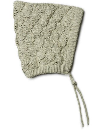 Puri Organic Strickmütze im Retro-Design aus Bio-Baumwolle/Seide - Pistazie