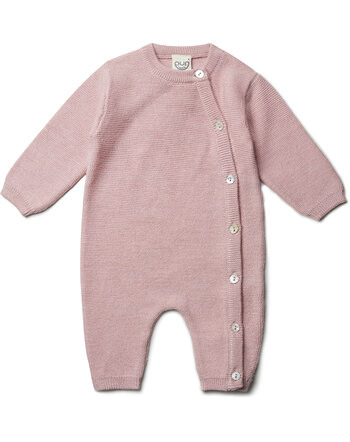 Puri Organic Strickoverall aus Merinowolle/Seide - Blush