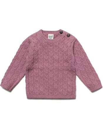 Puri Organic Strickpullover aus Bio-Baumwolle/Schurwolle - Granatapfel 💗🌿