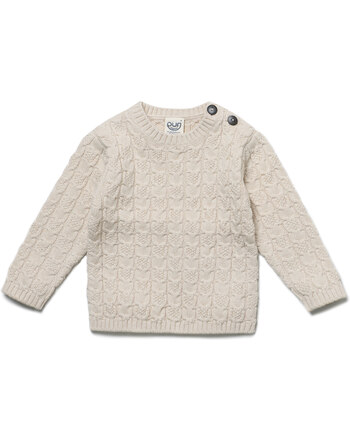 Puri Organic Strickpullover aus Bio-Baumwolle/Schurwolle - Natur 🤍🌿