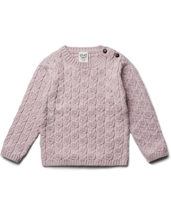Puri Organic Strickpullover aus Bio-Baumwolle/Schurwolle - Rosa