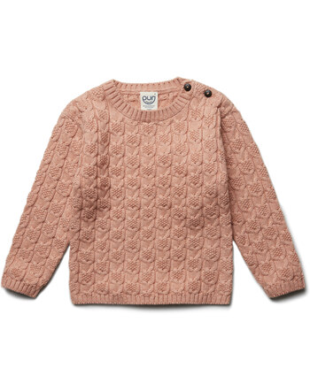 Puri Organic Strickpullover aus Bio-Baumwolle/Schurwolle - Ziegel