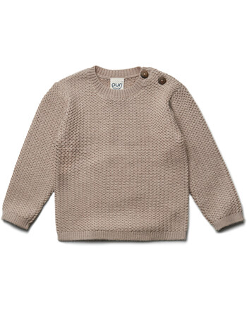 Puri Organic Strickpullover aus 100 % Merinowolle - Sandmelange